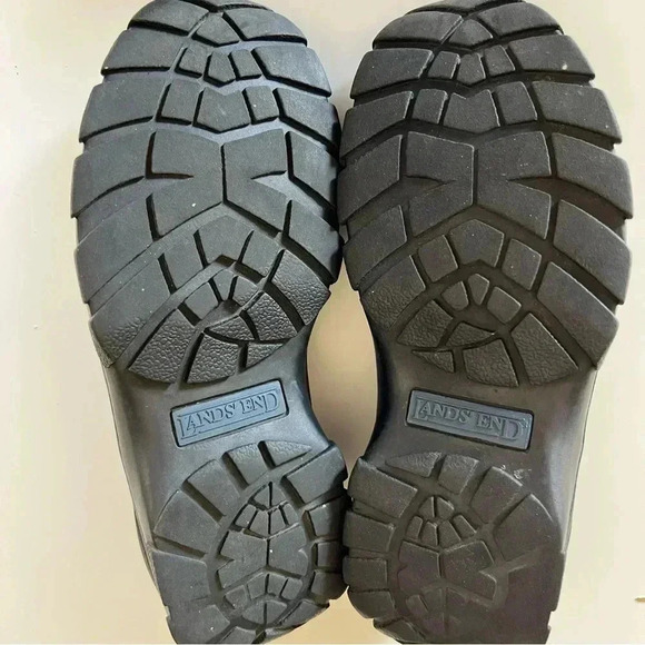 Lands End All Weather Suede Moc Slip On Shoes - Blue Size 7 GUC, see photos - Picture 4 of 7